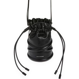 ALEXANDER MCQUEEN The Soft Curve Drawstring Leather Crossbody Bag